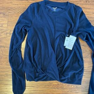 NWT - Old Navy Twist Front Athletic Striped Top